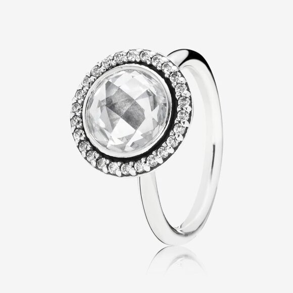 PANDORA (US 5) Brilliant Legacy Ring with Clear Zirconia Authentic Silver EUR 50 - Picture 1 of 14